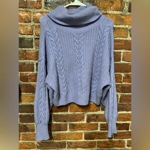 Wild Fable Lavender Cable Knit Turtle Neck Sweater Size Medium